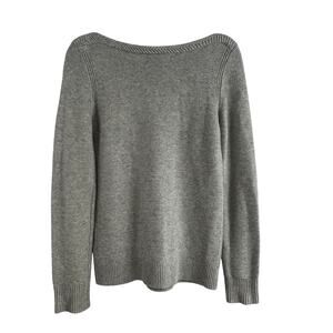 Banana Republic Gray/Silver Yarn Wool/Cashmere Blend Sweater Size S Boatneck